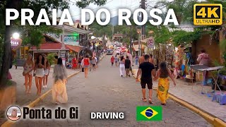 PRAIA DO ROSA centro no es solo una playa driving vlog travel TOUR 2024  IMBITUBA  BRASIL [upl. by Ahsaf]