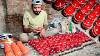 How Cricket Ball Making in Expert Way  Wonderful Process [upl. by Bendite735]