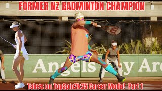 Former Badminton Champion Takes on TopSpin2k25 Career Mode  Part 1 [upl. by Malissia680]