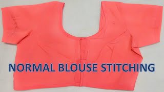 NORMAL BLOUSE STITCHING IN TAMIL EASY FOR BEGINNERS DO IT YOURSELF DIY [upl. by Niveek498]