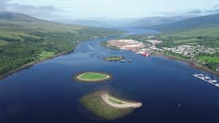 Ben Nevis from Loch Linnhe  DJI Mini 3 4k [upl. by Alidis]