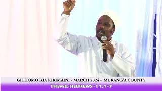 GITHOMO GIA KIRIMAINI  KANORERO KANGIMA MURANGA COUNTY  16TH MARCH 2024 [upl. by Aikemehs426]