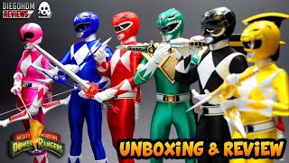 POWER RANGERS Threezero Mega Pack 16 Unboxing e Review BR  DiegoHDM [upl. by Llennor]