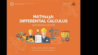 MATH113A MAXIMA AND MINIMA AND TIME RATES [upl. by Reppiks]