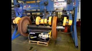 Rail Locomotive Wheelset Rust Removal Machine by RoboShop Inc [upl. by Natye]