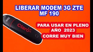 COMO LIBERAR USB 3G ZTE MF 190 [upl. by Ahtabat]