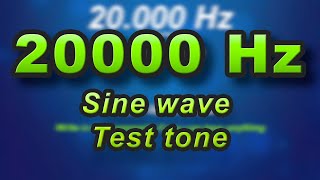 20000 Hz 20 kHz Sinewave SOUND CHECK [upl. by Anawit803]