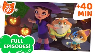 44 Cats  40 MINUTES Fun Halloween Marathon 🎃👻🧛  Full Episodes  Trick or treat [upl. by Adnovaj430]