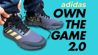 adidas Own The Game 20 Mens  Unboxing OnFoot Running Review  Wide Toebox [upl. by Amrak]