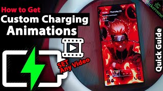 How to Get Custom Charging Animations on ANY Android  Set Video to Charge animation guide  2024 [upl. by Romelda438]