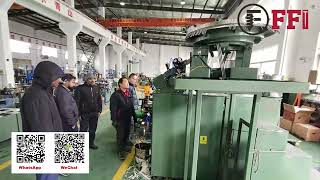 Customer InspectionPlastic Strip Framing Nail Collating Machine [upl. by Akcired748]