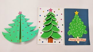 3 DIY Christmas Cards Handmade Christmas Greeting Cards [upl. by Neelloj]