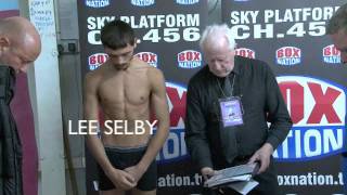 LEE SELBY v JOHN SIMPSON OFFICIAL WEIGHIN  iFILM LONDON [upl. by Teodoor]