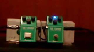 Tube Screamer Duel Ts808 Vs Keeley Mod by CHRIS [upl. by Okika]