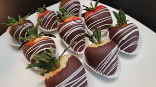 How to Dip PROFESSIONAL Chocolate Strawberries EASY [upl. by Llevad261]