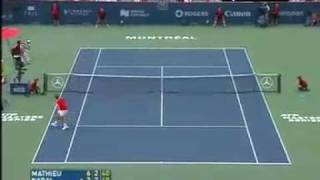 Nadals awesome point vs PaulHenri Mathieu Montreal Masters 2007mp4 [upl. by Quinn]