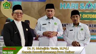 Kemenag Kalbar Gelar Upacara Hari Santri Nasional di Pondok Pesantren Khulafaur Rasyidin [upl. by Bryner]