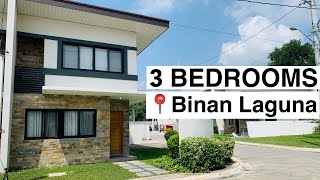 Home Tour  51  3BR Townhouse End Unit in Binan near SLEXCarmona Exit  United Estates [upl. by Yenruoc]