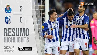 Highlights  Resumo FC Porto 20 FC Vizela Liga 2223 19 [upl. by Dorri]