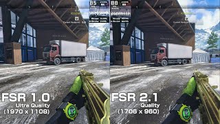 HUGE UPDATE FSR 21 added to COD Warzone 2  Image Quality and Performance Analysis [upl. by Atsejam]