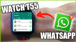 How To Get Messages Of WhatsApp In SmartWatch T55 [upl. by Jennie]