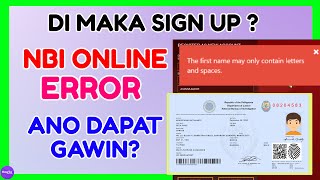 NBI Clearance Error Name may only contain Letters and Spaces  Ano Dapat Gawin [upl. by Pacifica991]