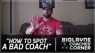 Coaches Corner How to Spot a Terrible Coach [upl. by Leahpar]