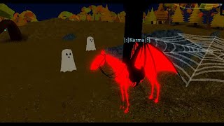 Roblox Horse World  Halloween update [upl. by Kienan52]