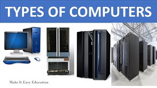 TYPES OF COMPUTERS  MICROCOMPUTER  MINICOMPUTER  MAINFRAME COMPUTER  SUPERCOMPUTER [upl. by Nylyoj322]