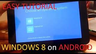 How to install WINDOWS 8 on ANDROID TABLETPHONE TUTORIAL [upl. by Occer979]