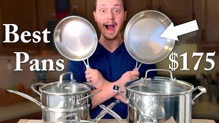 Best Cookware Set under 175 2022  Cuisinart Chef’s Classic Stainless 11Piece Cookware Review [upl. by Lirva]