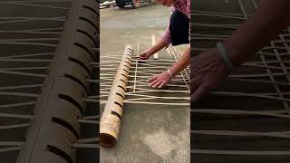 The process of making a bamboo lattice [upl. by Assened]