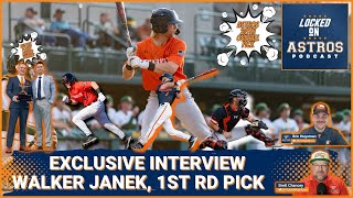 Exclusive Interview Houston Astros 1st Round Pick Walker Janek Interview [upl. by Halie]