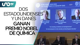 Dos estadounidenses y un danés ganan Premio Nobel de Química [upl. by Ellehcyt]