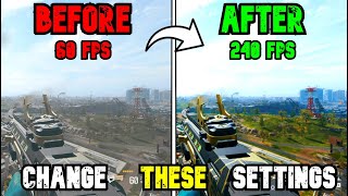 BEST PC Settings for Warzone 3 SEASON 4 Optimize FPS amp Visibility [upl. by Ajnek150]