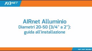 AIRnet alluminio  Come installare tubazioni aria compressa [upl. by Yahsed]