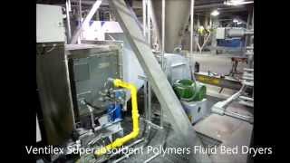 Superabsorbent polymers SAP fluid bed dryer  Ventilex [upl. by Verla]