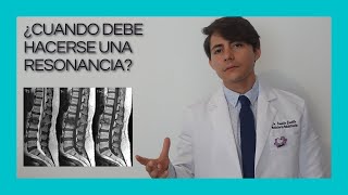 ¿Cuándo debe hacerse una resonancia Dolor de columna cervical y lumbar [upl. by Lehcar]