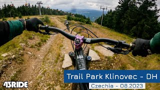 Trail Park Klinovec  DH trail full run  Czechia 082023 [upl. by Noyek932]