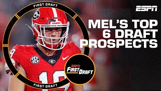 Mel Kiper Jr drops his top 6 2024 NFL Draft Prospects  First Draft [upl. by Stephen]