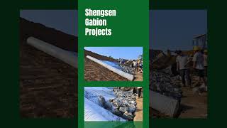 Gabion Mattress for River Bank Protection  Shengsen Projects shengsenmetal gabion shorts [upl. by Ahsenyt]