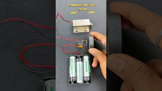 DIY Relay Magnetic Door Lock Circuit  Unlocking Safety shorts diyprojects relay scienceproject [upl. by Boynton]