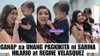 Jhong Hilario IBINAHAGI ang UNANG PAGKIKITA ni Sarina Hilario at Regine Velasquez [upl. by Akinod]