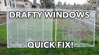 DIY WINDOW INSULATION How To Fix A Drafty Window With PVC Pipe Inserts for 11 Or Less [upl. by Telimay882]