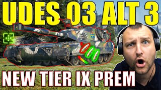 New UDES 03 Alt 3 Tier IX Premium First Impressions  World of Tanks [upl. by Assirac210]