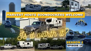 HARVEST HOSTS BOONDOCKERS WELCOME  Is it worth it [upl. by Yttap]