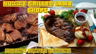 How to make tasty grilled lamb chopsHome grilled lamb chopshomecookingownversion [upl. by Amaty677]