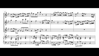 JS Bach – Fuge gmoll BWV 861  Wohltemperierten Klavier 1 Bearbeitung Blockflöten  Bc [upl. by Archibald]