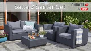 Allibert By Keter Salta 2 Seater Sofa Set assembly video [upl. by Sallyanne]