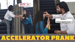 Escalator Prank On A Cute Girl  Pranks In India  The Vishal Gahlawat [upl. by Nawrocki]